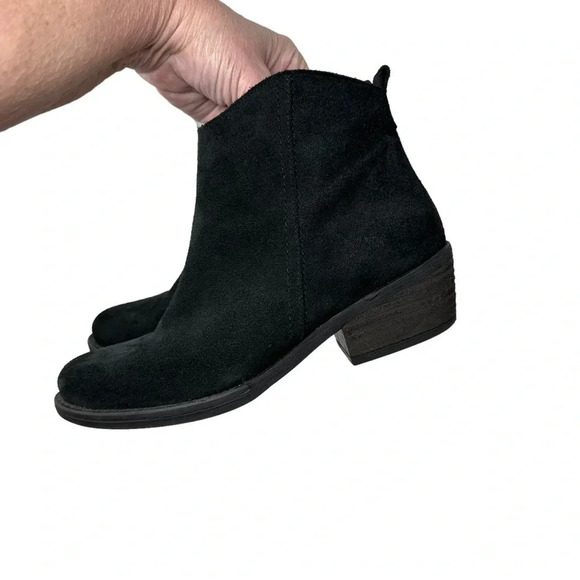 Marroqui Sanchez Black Suede Leather Boots size 7 1/2 Cowboy Western Cowgirl - Picture 8 of 13
